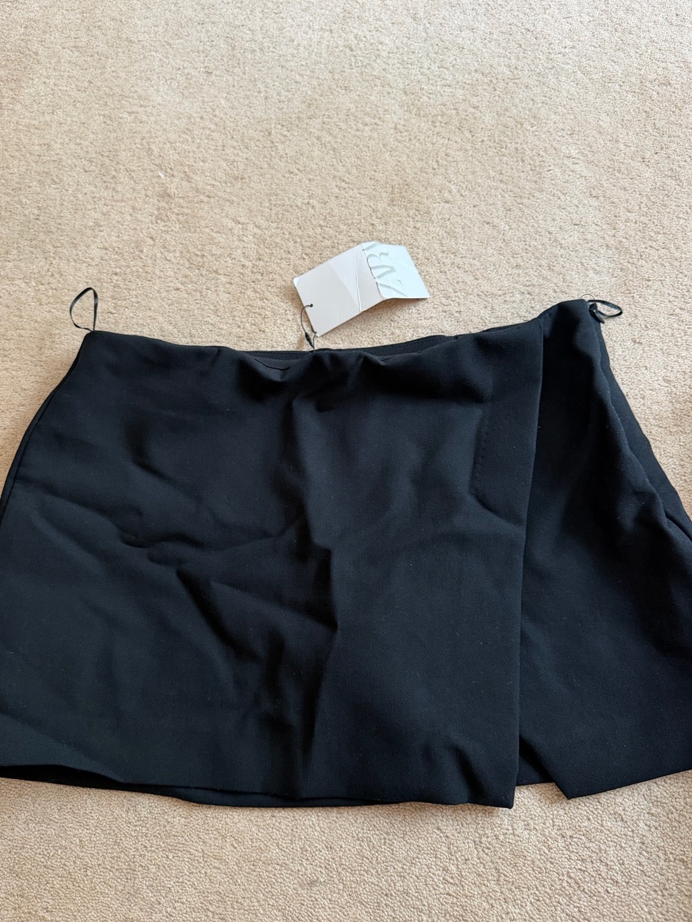 Zara Black Women's Wrap Skort